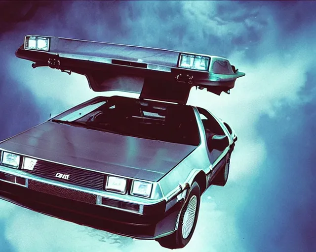 Image similar to doc brown and the delorean underwater