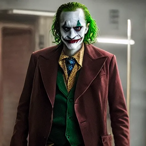 Prompt: film still of Ted Raimi as joker in the new Joker movie