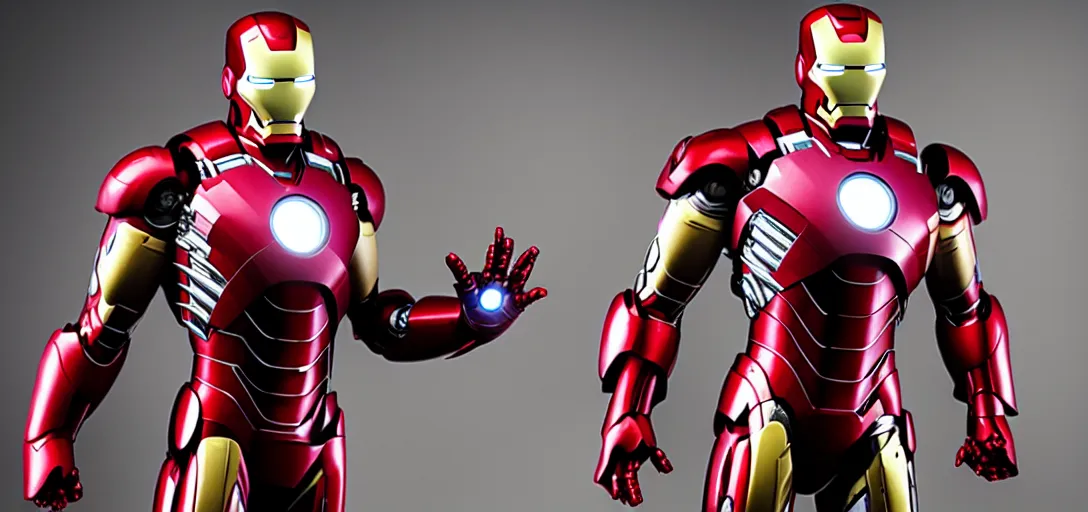 Image similar to a very high resolution image of ironman. from an episode of the office. photorealistic, photography