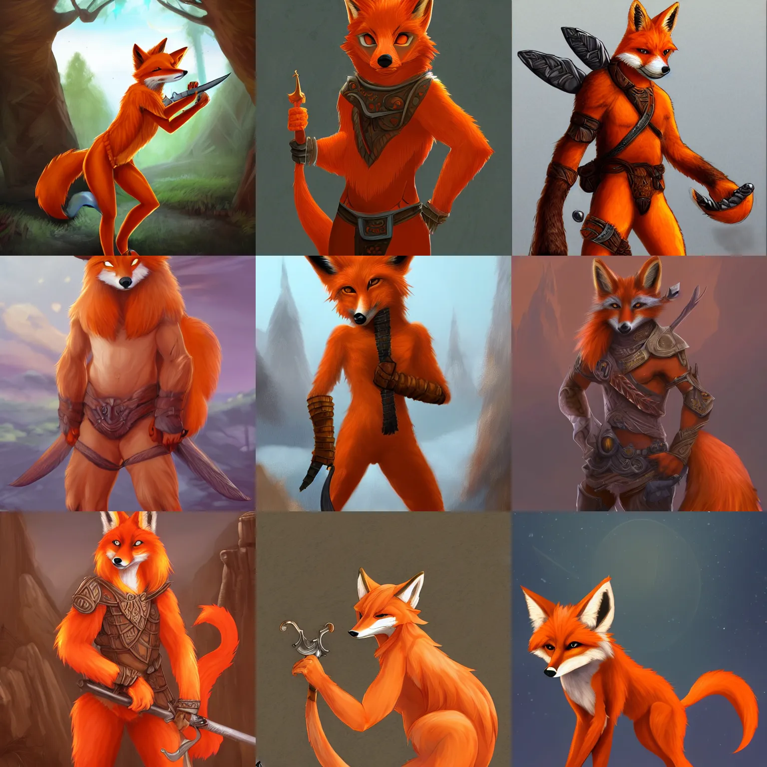 Prompt: award-winning extremely detailed FurAffinity fantasy art of a handsome cute male orange anthro warrior fox with a long tail, 4k, trending on FurAffinity