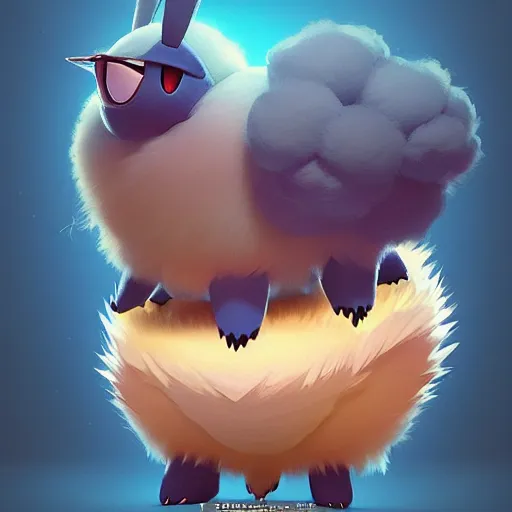 Prompt: a fluffy pokemon:: by beeple and James Gilleard and Justin Gerard :: ornate, dynamic, particulate, intricate, elegant, highly detailed, centered, artstation, smooth, sharp focus, octane render, 3