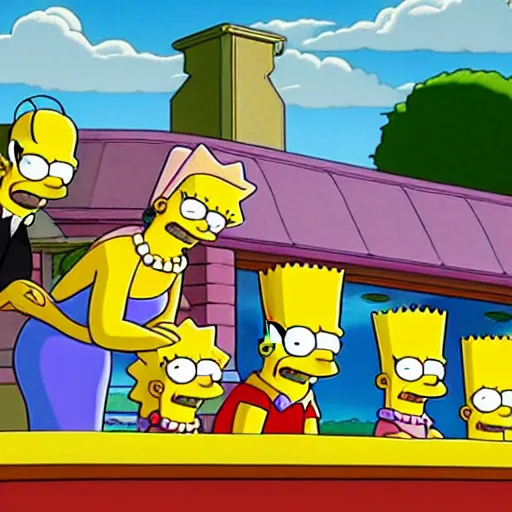 Image similar to The Simpsons in the series Squid Game.