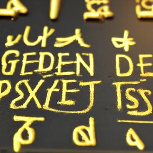 Image similar to Golden tablets that have the secret to everything if only we could decode them