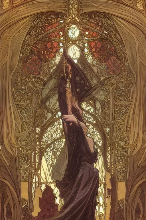 Prompt: pipe organ, d & d, fantasy, intricate, elegant, highly detailed, digital painting, artstation, concept art, smooth, sharp focus, illustration, art by artgerm and alphonse mucha and john howe