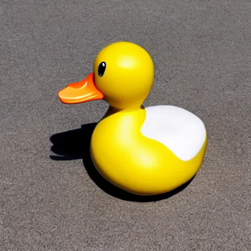 Prompt: cross-sectional diagram of a rubber duck