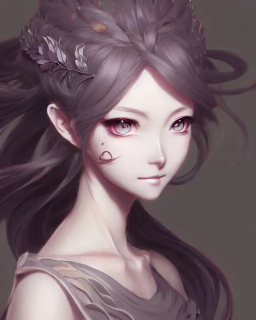 Image similar to character concept art of an anime wind goddess | | cute - fine - face, pretty face, realistic shaded perfect face, fine details by stanley artgerm lau, wlop, rossdraws, james jean, andrei riabovitchev, marc simonetti, and sakimichan, tranding on artstation