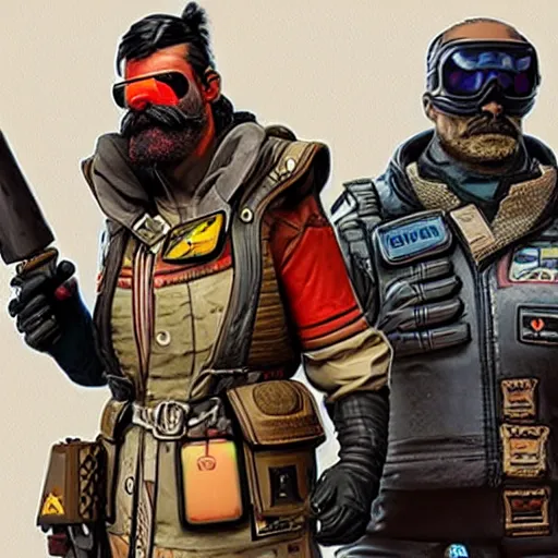 Image similar to dr disrespect as an apex legends character