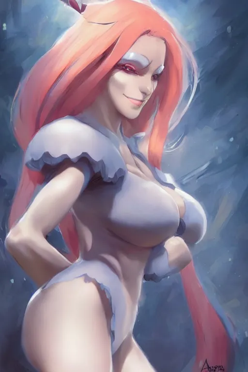 Image similar to A beautiful anime portrait of Felicia from darkstalkers , by Stanley Artgerm Lau, WLOP, Rossdraws, James Jean, Andrei Riabovitchev, Marc Simonetti, and Sakimichan, tranding on artstation