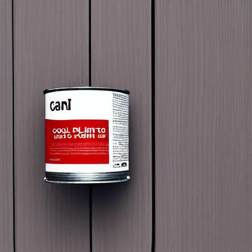 Prompt: can of paint, minimal, modern, solid colors, brown