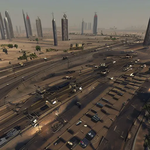 Image similar to gta : dubai, by weta