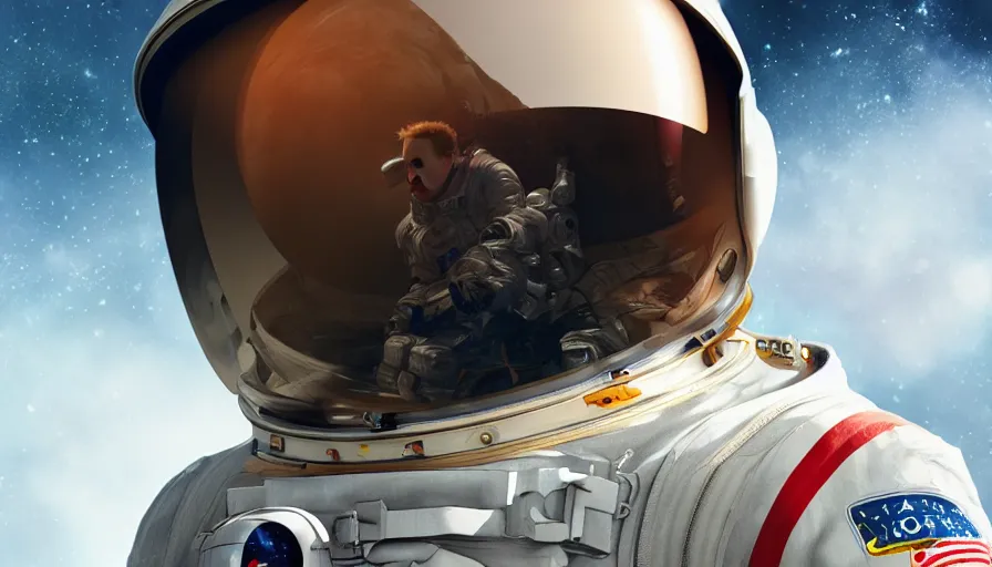 Prompt: Clint Eastwood as an astronaut, hyperdetailed, artstation, cgsociety, 8k