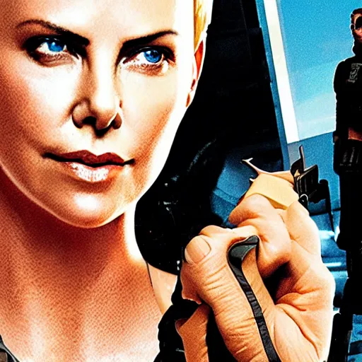 Image similar to charlize theron hasbro g. i joe 4 k