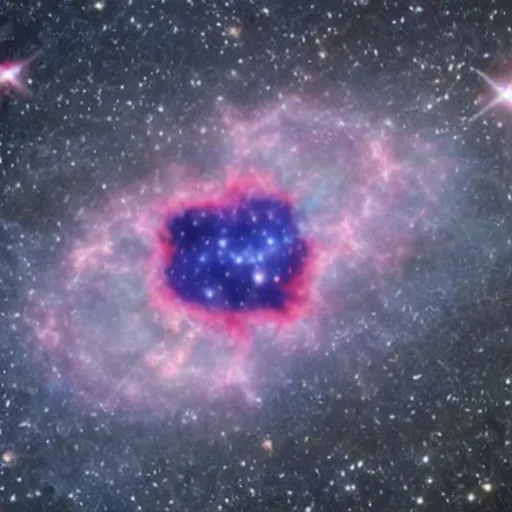 Image similar to a supernova that looks like donald trump