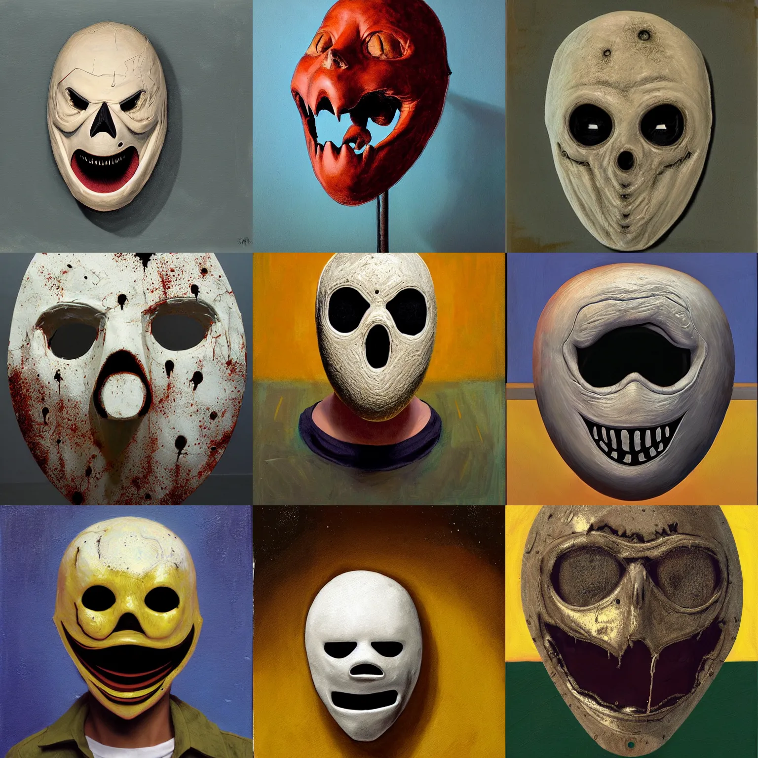 Prompt: Scream mask created by Scott Listfield