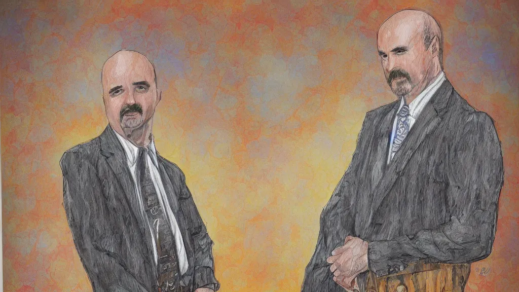 Image similar to fractal chivalrous detailed portrait of dr. phil mcgraw