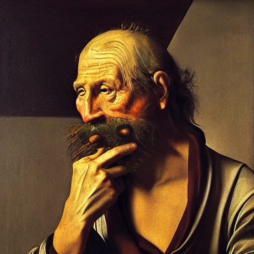 Image similar to the portrait of realistic fish man, in the style of Caravaggio, soft lighting, masterpiece, 8k,