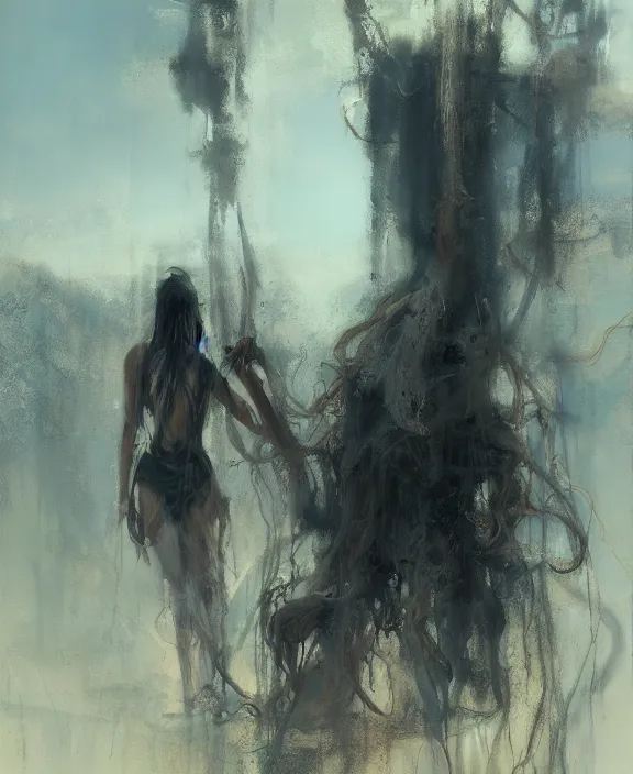 Image similar to medusa in the desert by jeremy mann