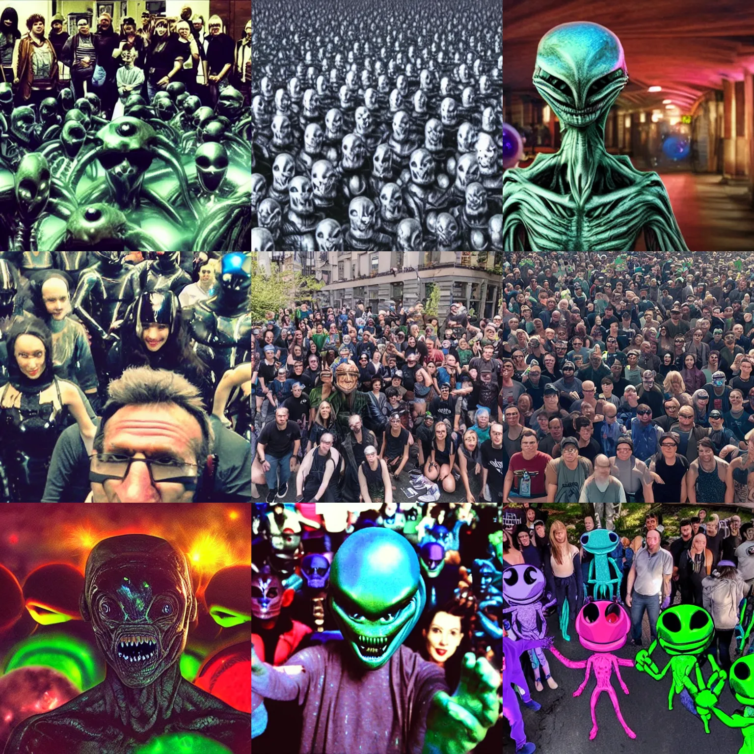 Prompt: <photo hd>Me at the multiverse alien meetup</photo>