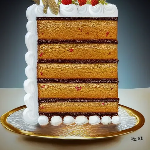 Prompt: an epic of cake with number five hundred on it, oil on canvas, perfect composition, golden ratio, beautiful detailed, photorealistic, digital painting, concept art, smooth, sharp focus, illustration, fantasy background, artstation trending, octane render, unreal engine