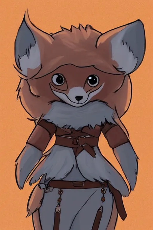 Image similar to a cute medieval anthropomorphic fox with a fluffy tail, comic art, trending on furaffinity, cartoon, kawaii, backlighting, furry art!!!, cool shading, concept art