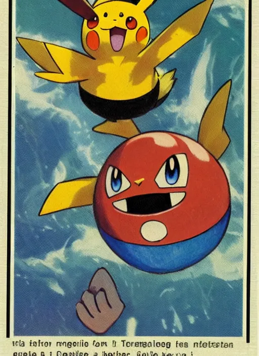 Prompt: a single pokemon card art from 1 9 5 0 award winning art