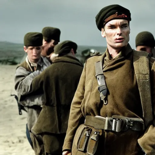 Image similar to cillian murphy as the villain in saving private Ryan