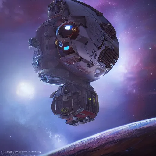 Image similar to colossal dream bot mothership in outer space, sharp focus, digital art, hyper realistic, 4 k, unreal engine, highly detailed, hd, dramatic lighting by brom, trending on artstation