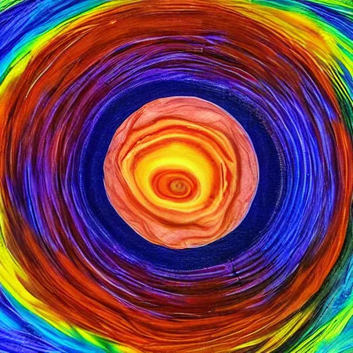 Image similar to Installation art. Using data from a NASA exoplanet space telescope, scientists discovered a Jupiter-like world 379 light-years from Earth, orbiting a star similar to our Sun. by Erin Hanson spirited