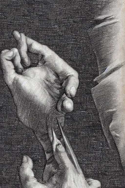 Image similar to how to draw a hand by Hogarth