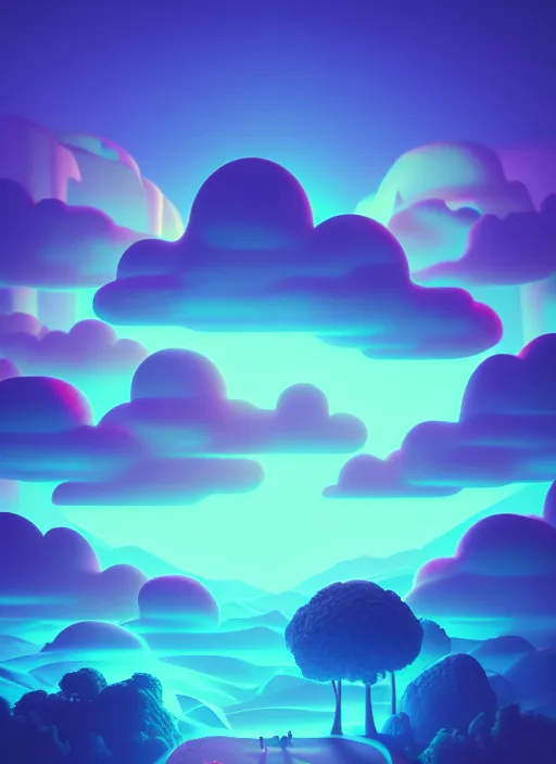 Prompt: isometric neon clouds accessing in the jungle, sharp focus, octane render, bright, rpg, beautiful, flare, cinematic, vsco, film, unreal engine, symmetrical!!