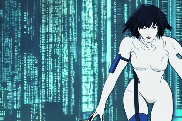 Image similar to ghost in the shell as a sysadmin, job