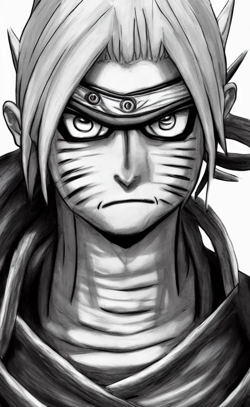 prompthunt: highly detailed painting of pain from naruto shippuden