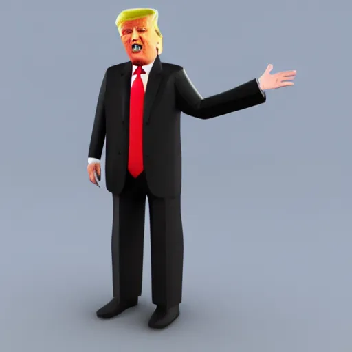 Image similar to donald trump 3 d model