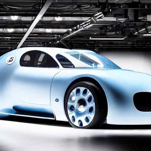 Image similar to a 2 0 2 5 bugatti type 5 7 sc atlantic concept, studio lighting