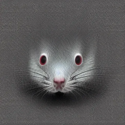 Prompt: “😶🐁, digital art”