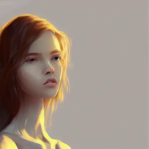 Image similar to sunlight comes creeping in, illuminates our skin, digital art, artstation