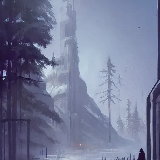 Image similar to 🌲🏣digital Art, Greg rutkowski, Trending artstation,cinematic