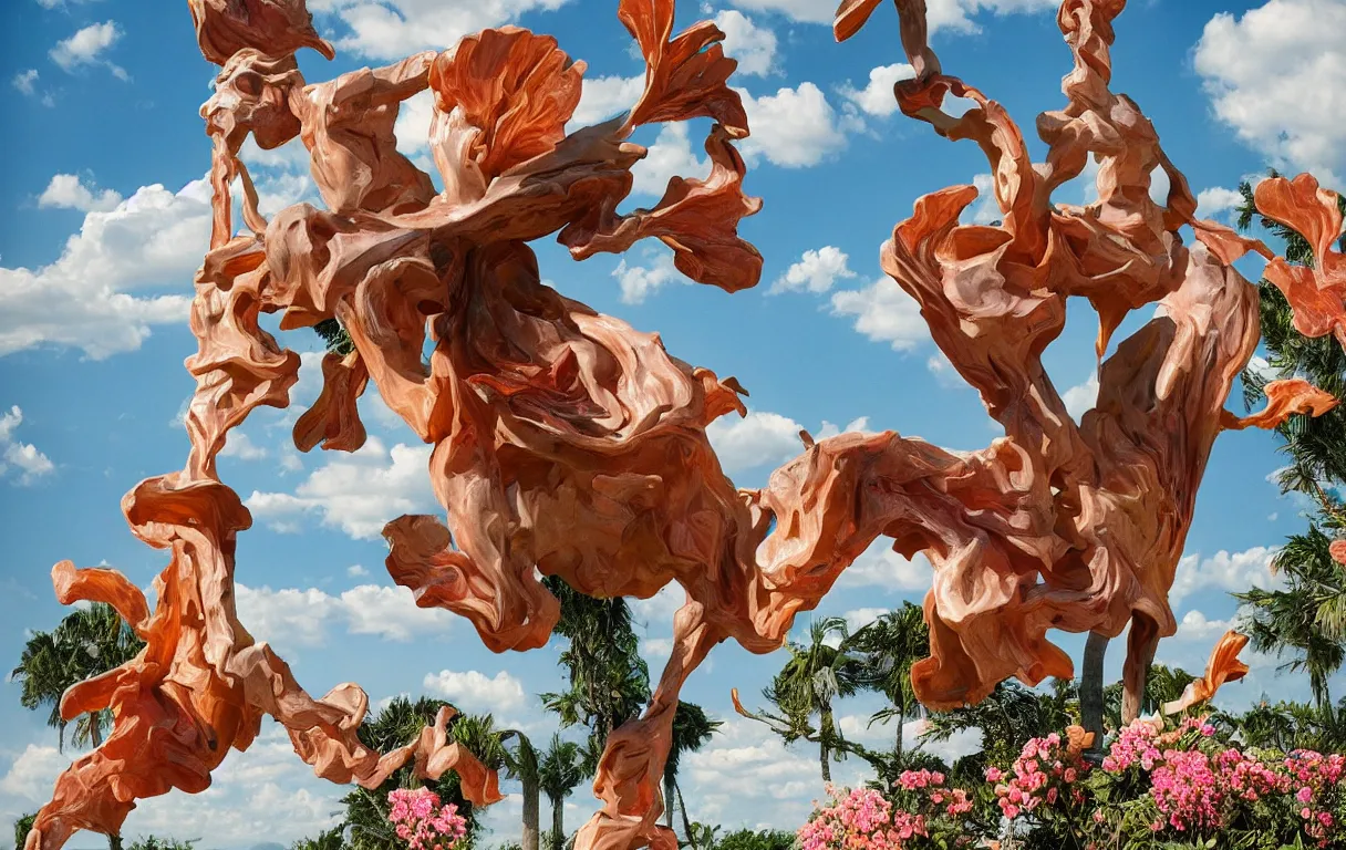 Image similar to a cowboy turning into blooms by slim aarons, by zhang kechun, by lynda benglis. tropical sea slugs, angular sharp tractor tires. complementary bold colors. warm soft volumetric dramatic light. national geographic. 8 k, rendered in octane. angular sculpture by antonio canova by gian lorenzo bernini.