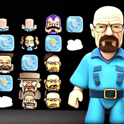 Image similar to walter white on clash royale