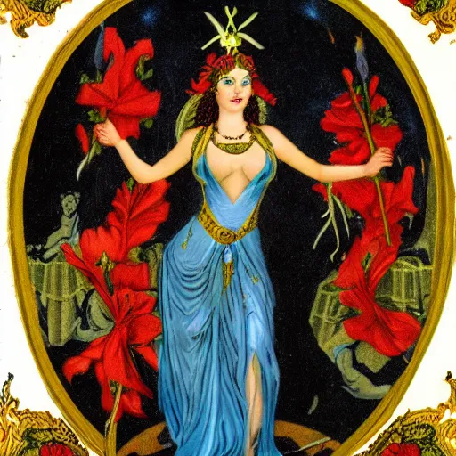 Image similar to persephone as goddess of death