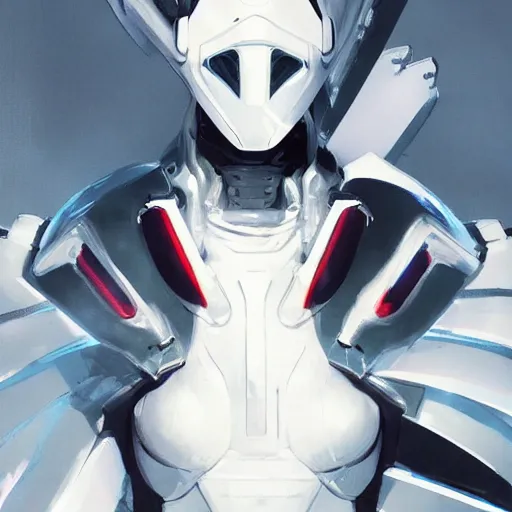 Prompt: full body portrait of a character in futuristic sleek clothes, white tailcoat, wearing a white insectoid mask with many lenses for eyes, dramatic lighting, illustration by Greg rutkowski, yoji shinkawa, 4k, digital art, concept art, trending on artstation