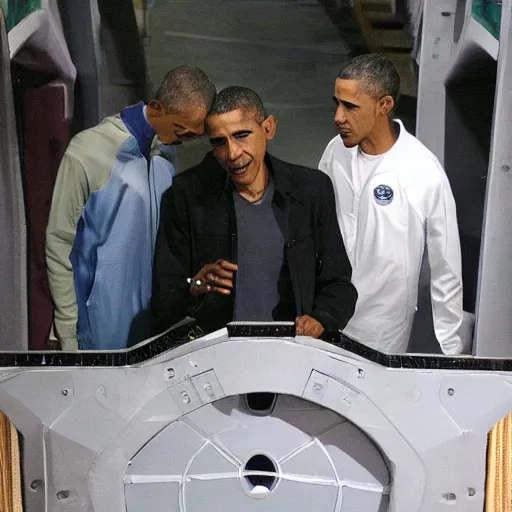 Image similar to barrack obama going through an active stargate in atlantis