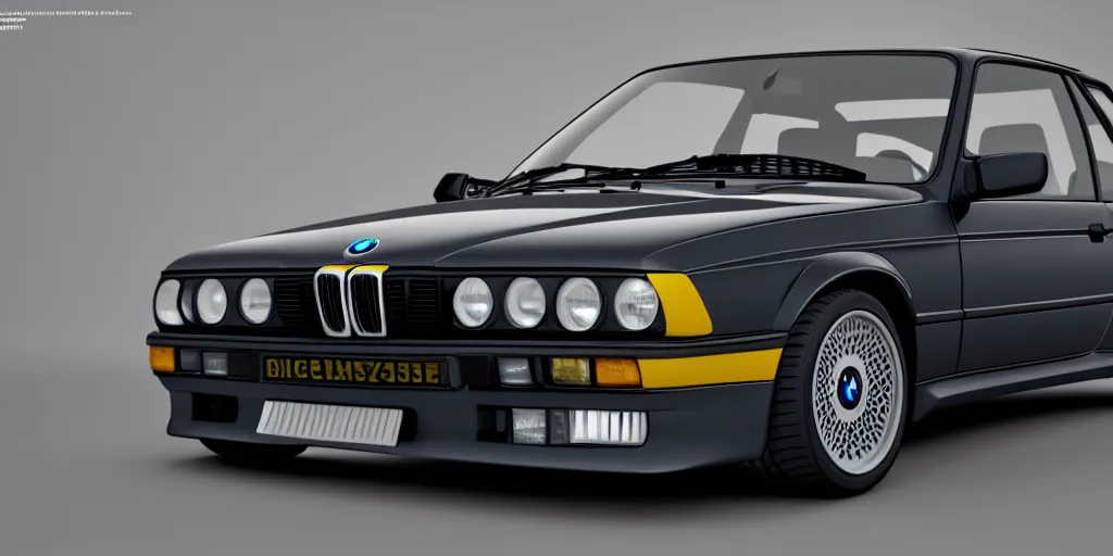 Image similar to 1989 BMW e30 schematic. Octane render, 4k, 8k, unreal 5, very detailed, hyper realism, trending on artstation.