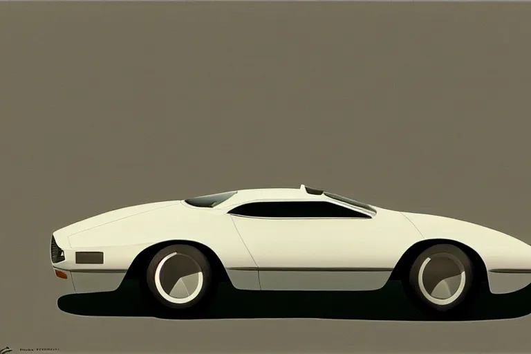Prompt: car, white background, design by Ralph McQuarrie
