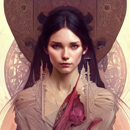 Image similar to Mathematic equations, fantasy, intricate, elegant, highly detailed, digital painting, artstation, concept art, matte, sharp focus, illustration, art by Artgerm and Greg Rutkowski and Alphonse Mucha