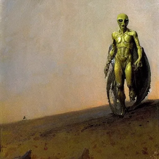 Image similar to alien by ilya repin