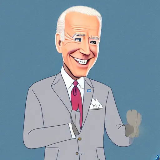 Image similar to joe biden charicature by disney pixar