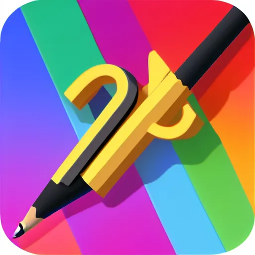 Image similar to pixar pencil as of clans app icon