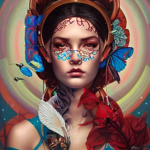 Prompt: Tristan Eaton Stanley Artgerm and Tom Bagshaw,