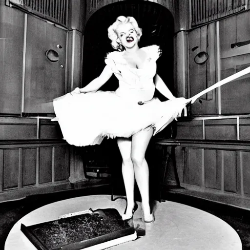 Prompt: John C. Reilly posing as Marilyn Monroe, complete with skirt being blown up by an air vent